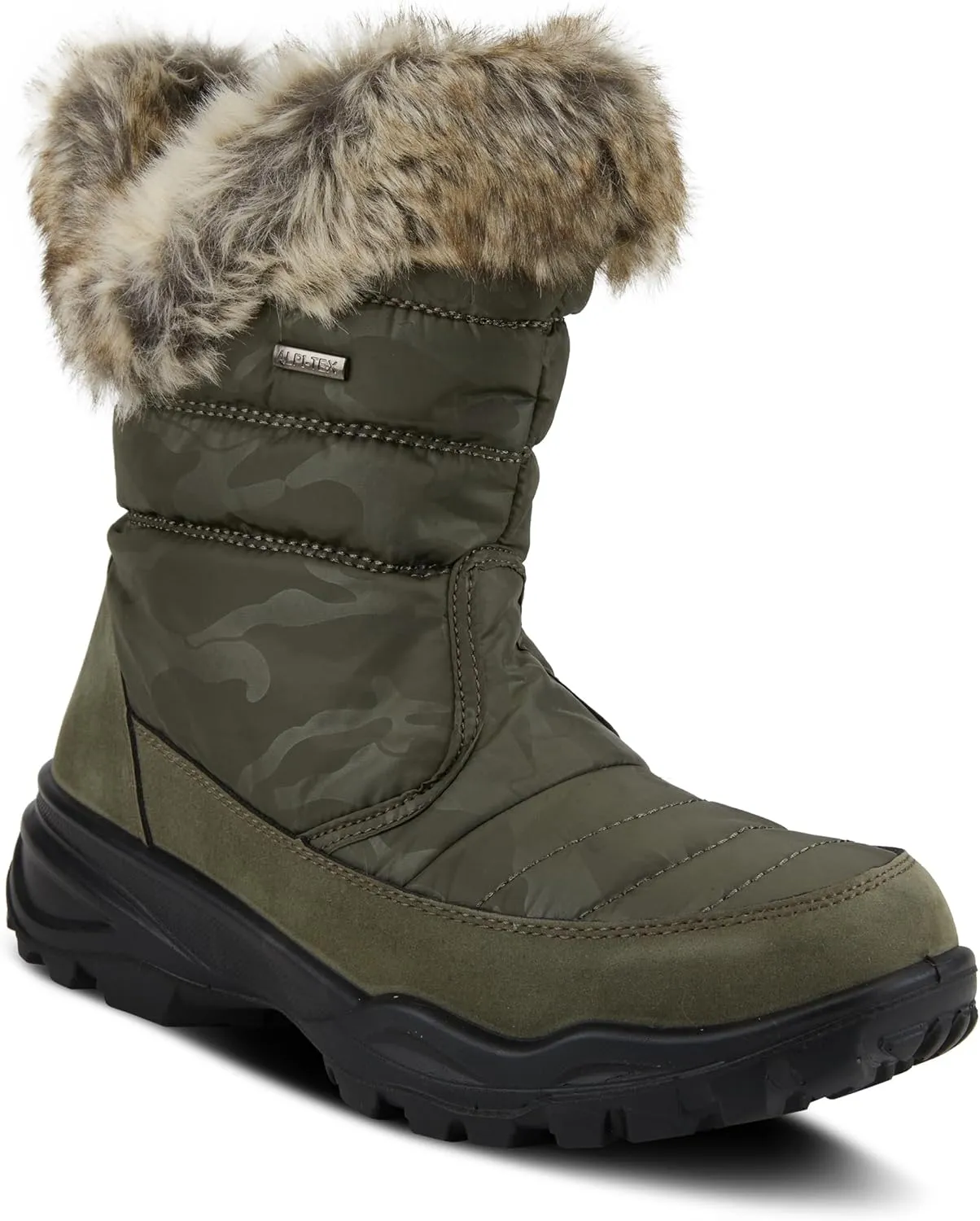 Spring Step Flexus Korine Nylon Boots for Women - Waterproof Camo Print Design Boots - Women's Snow Boots for Outdoor and Work