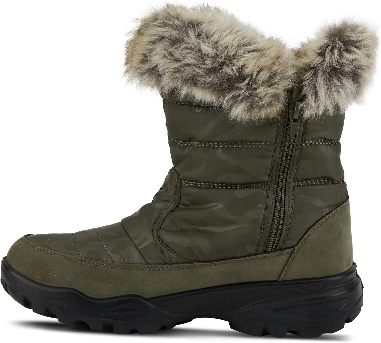 Spring Step Flexus Korine Nylon Boots for Women - Waterproof Camo Print Design Boots - Women's Snow Boots for Outdoor and Work