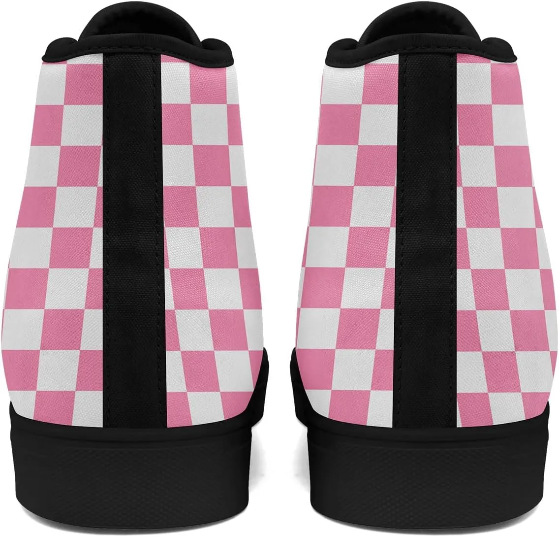 Spring Summer High Top Canvas Sneakers for Boys Girls, Breathable Lightweight Comfortable Rubber Sole Casual Outdoor Shoes