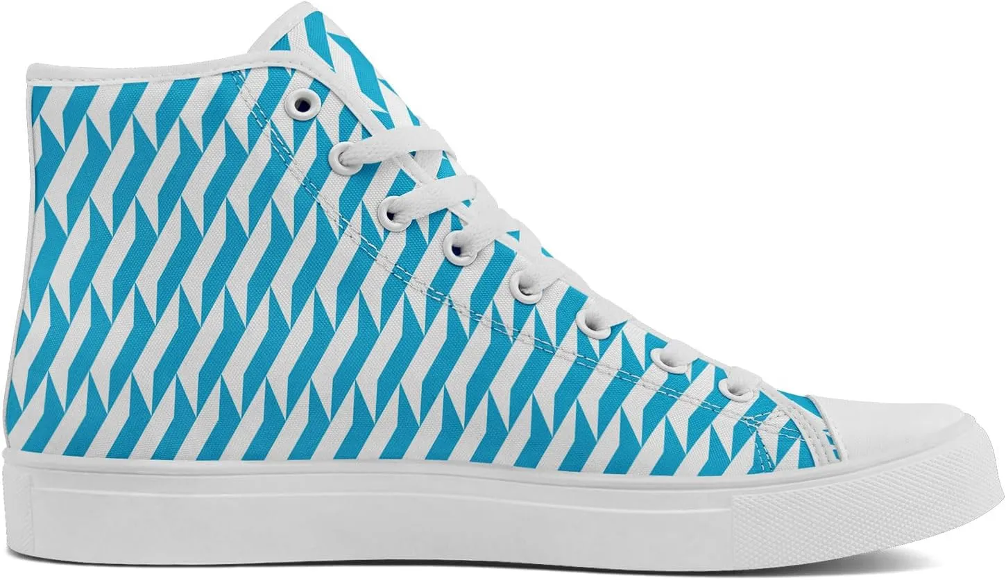 Spring Summer High Top Canvas Sneakers for Boys Girls, Breathable Lightweight Comfortable Rubber Sole Casual Outdoor Shoes
