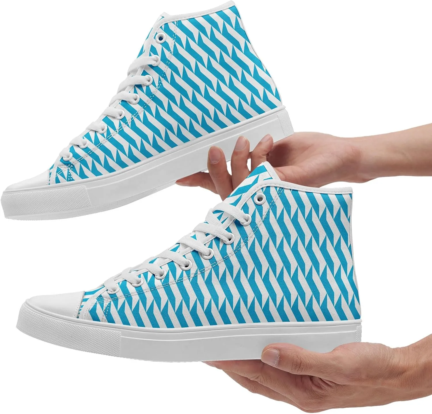 Spring Summer High Top Canvas Sneakers for Boys Girls, Breathable Lightweight Comfortable Rubber Sole Casual Outdoor Shoes
