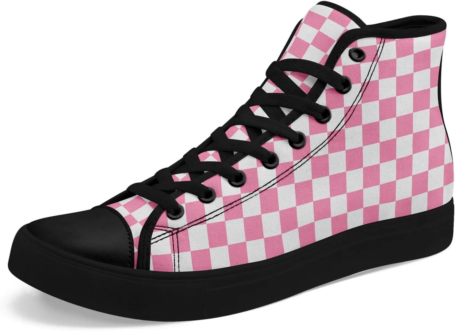 Spring Summer High Top Canvas Sneakers for Boys Girls, Breathable Lightweight Comfortable Rubber Sole Casual Outdoor Shoes