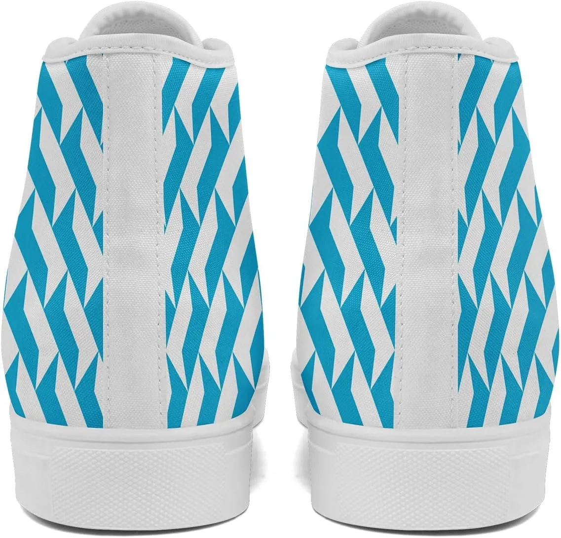 Spring Summer High Top Canvas Sneakers for Boys Girls, Breathable Lightweight Comfortable Rubber Sole Casual Outdoor Shoes