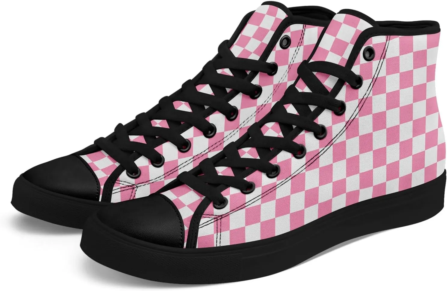 Spring Summer High Top Canvas Sneakers for Boys Girls, Breathable Lightweight Comfortable Rubber Sole Casual Outdoor Shoes