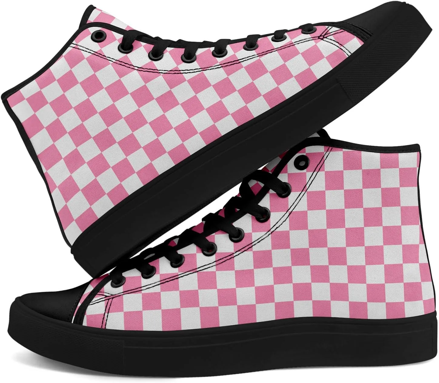 Spring Summer High Top Canvas Sneakers for Boys Girls, Breathable Lightweight Comfortable Rubber Sole Casual Outdoor Shoes