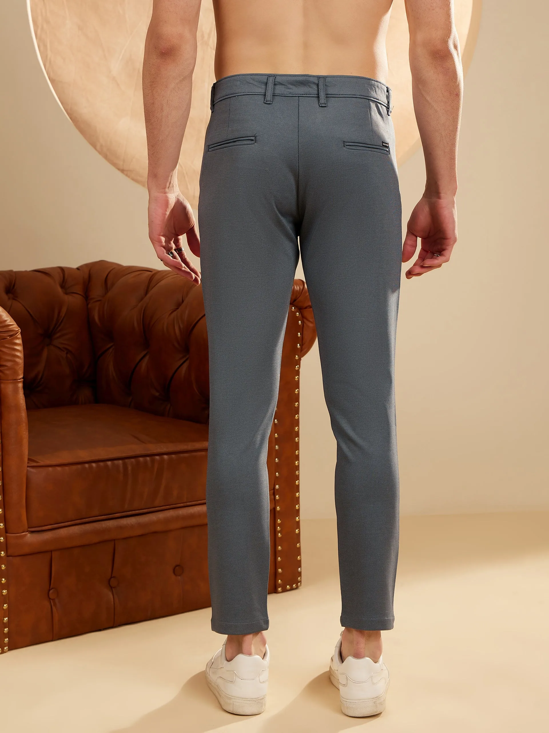 Steel Blue: Stretchable Chinos