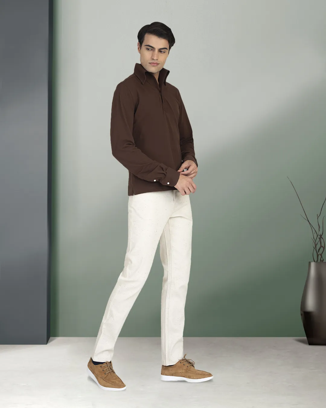 Stretchable Melange Denim Jeans