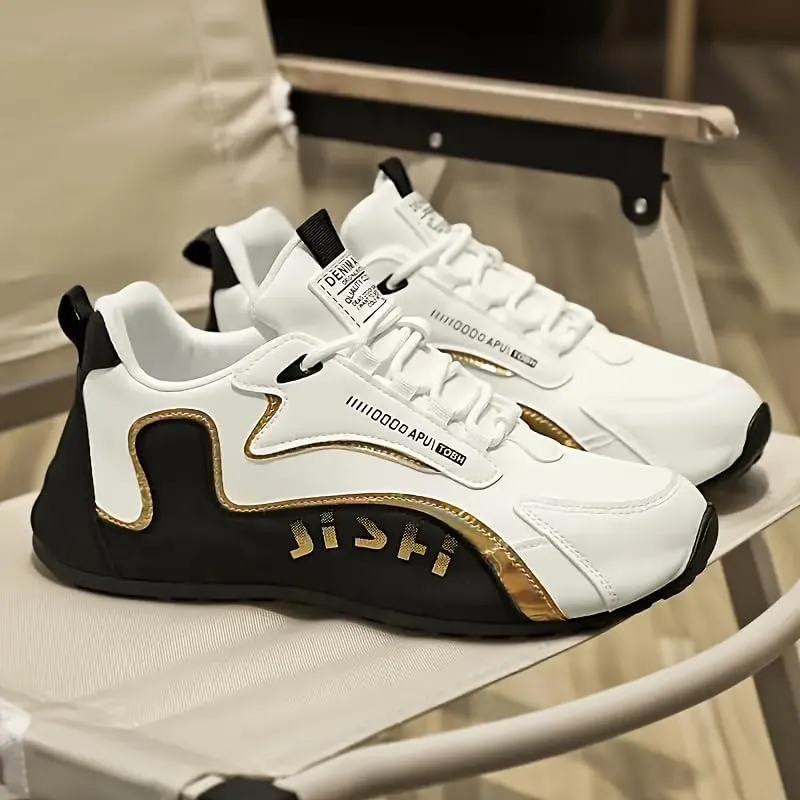 Striped Hiking Shoes Men's Casual Sneakers Plus Size