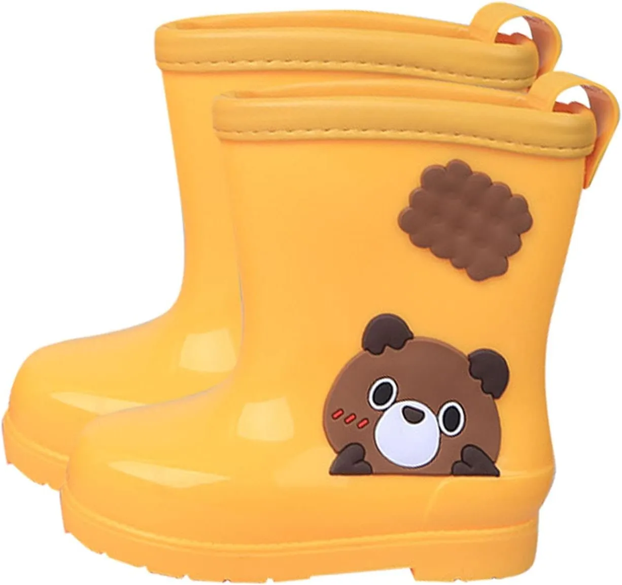 Toddler Rain Boots Baby Short Rain boots for Kids Boys & Girls, Non-Slip Rubber Sole Lightweight Preschool Boots