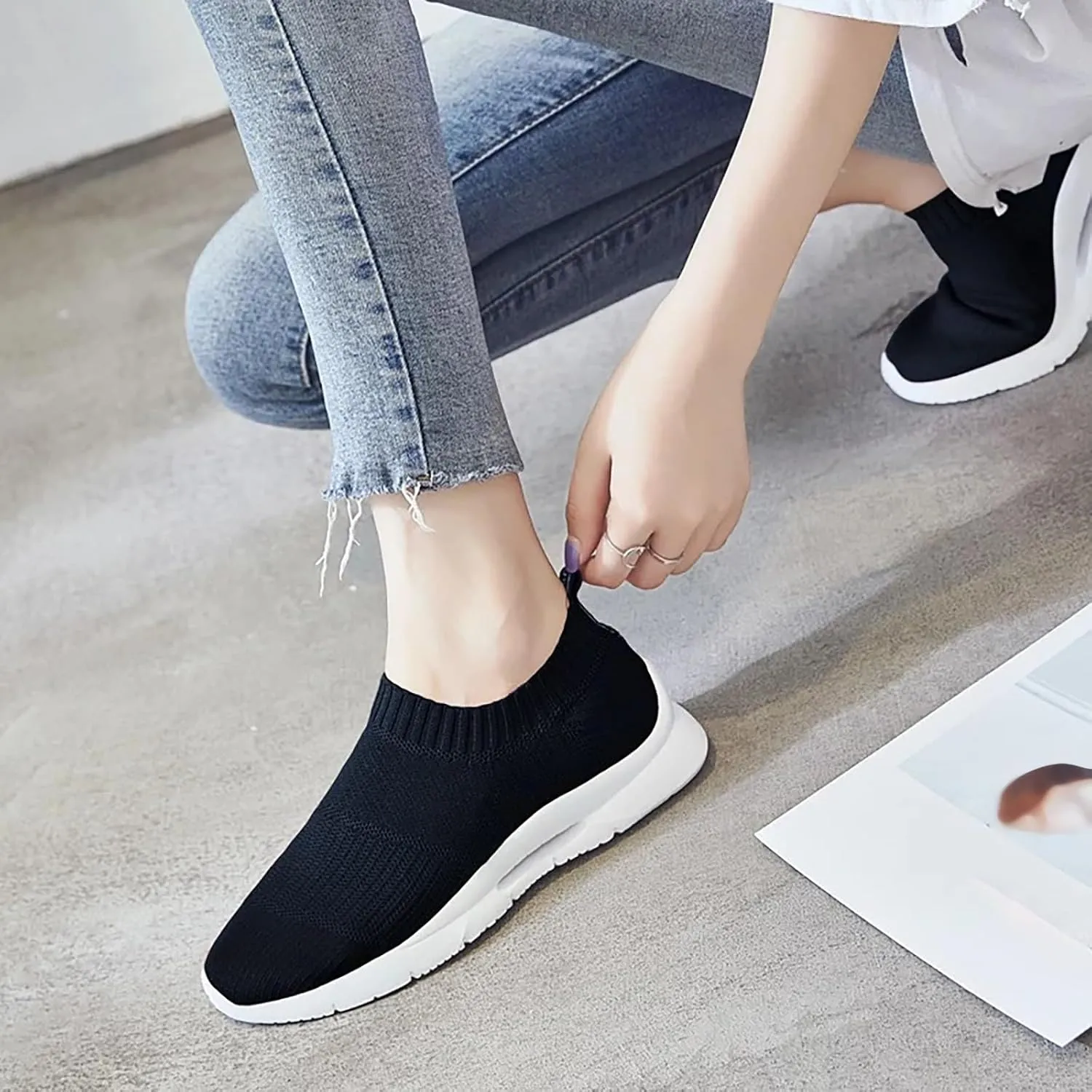 Walking Shoes Running Shoes for Women Lightweight Tennis Sneakers Athletic Workout Non Slip on Fashion Womans Shoes