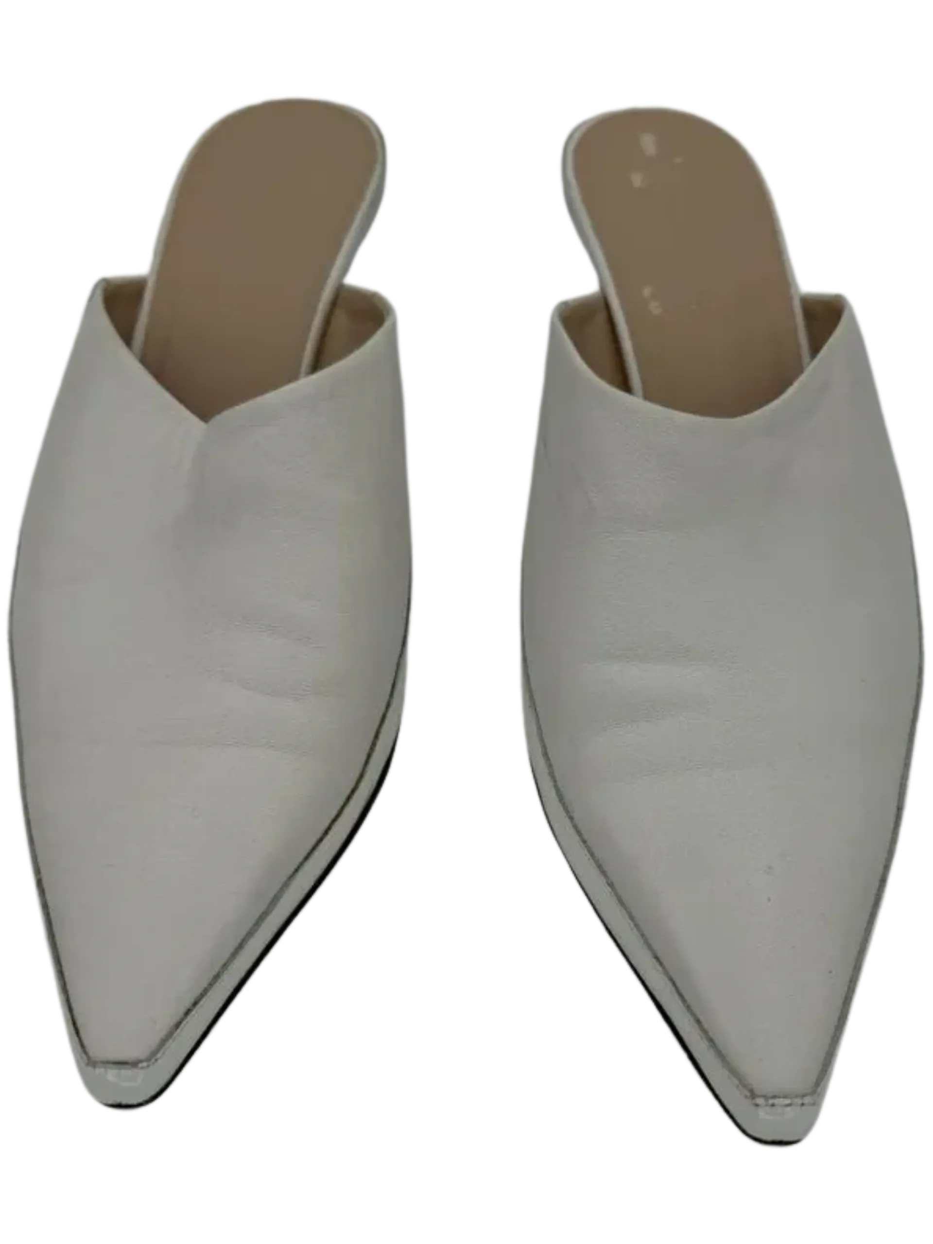 Wandler Pointed Toe Kitten Heel Mules