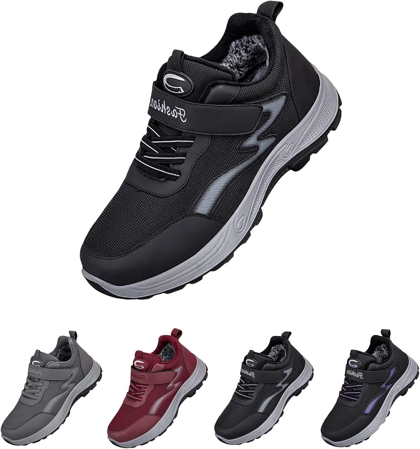Woman Tennis Shoes Comfortable Platform Plush Lined Sneakers Lightweight Business Casual Walking Running Athletic Shoes