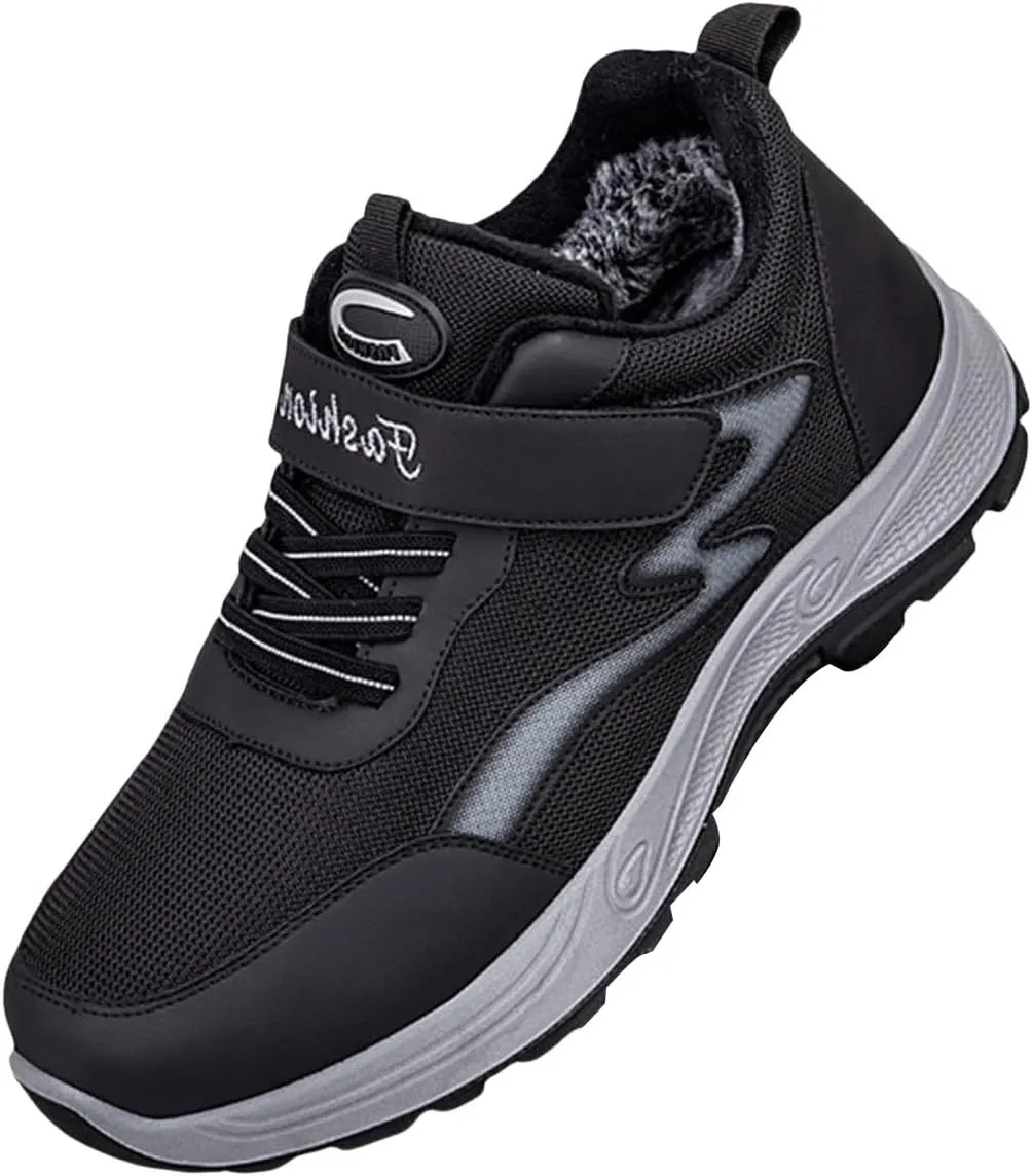 Woman Tennis Shoes Comfortable Platform Plush Lined Sneakers Lightweight Business Casual Walking Running Athletic Shoes