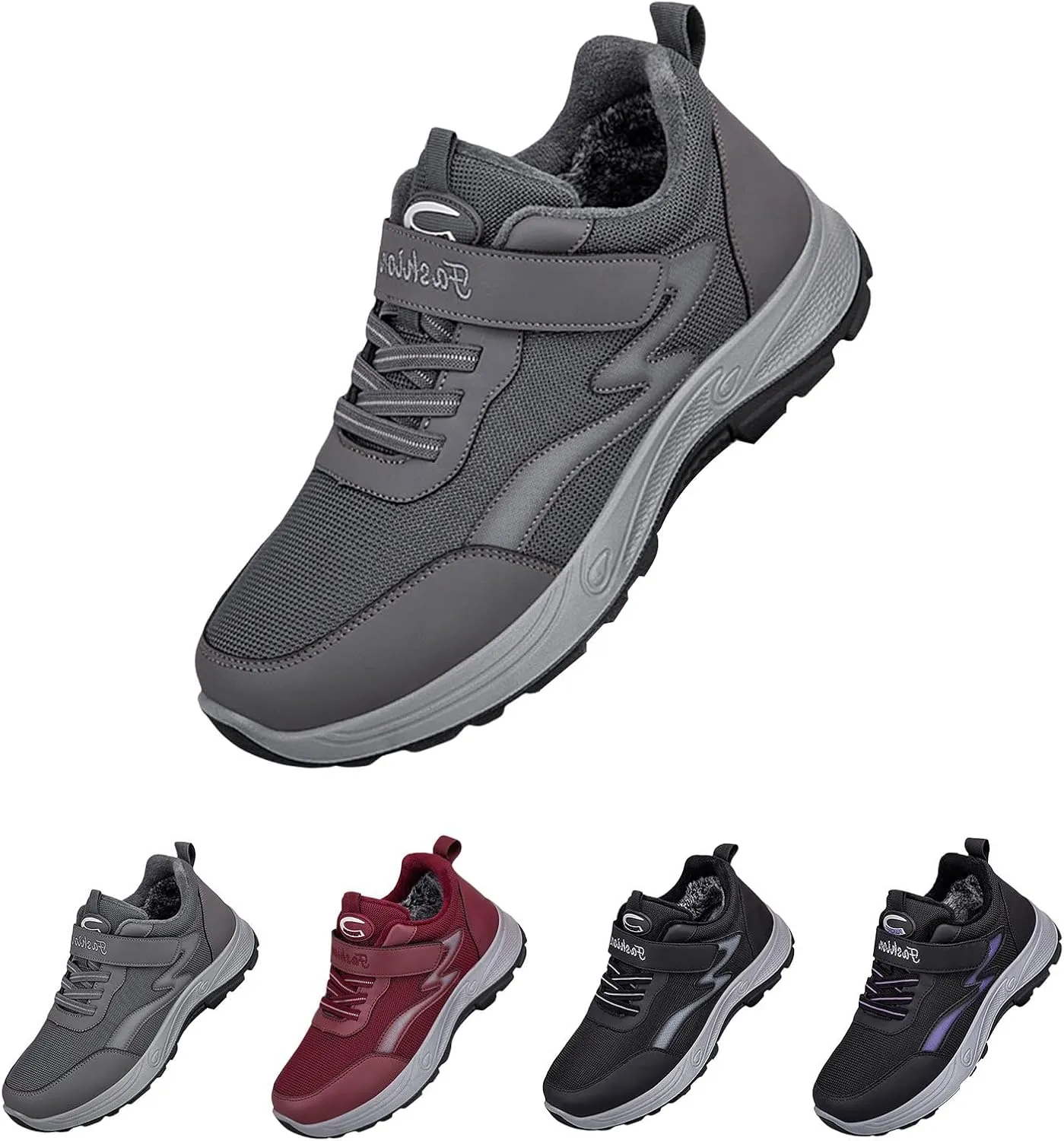 Woman Tennis Shoes Comfortable Platform Plush Lined Sneakers Lightweight Business Casual Walking Running Athletic Shoes