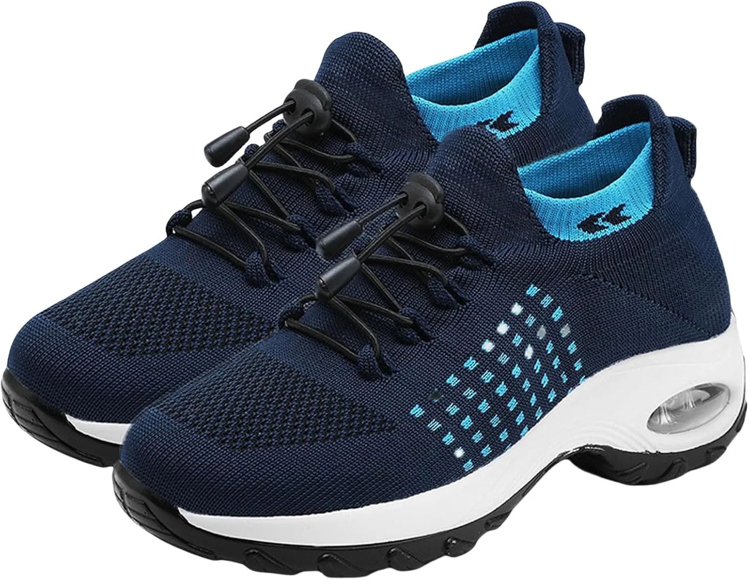 Women Dressy Comfortable Comfort Wear Shoes Orthopedic Sneakers Breathable Comfy Cloud Breathe Mesh Sock Fashion Sneakers Slip on Sneaker Ladies Athletic Shoe Orthowear Shoes Thick Bottom