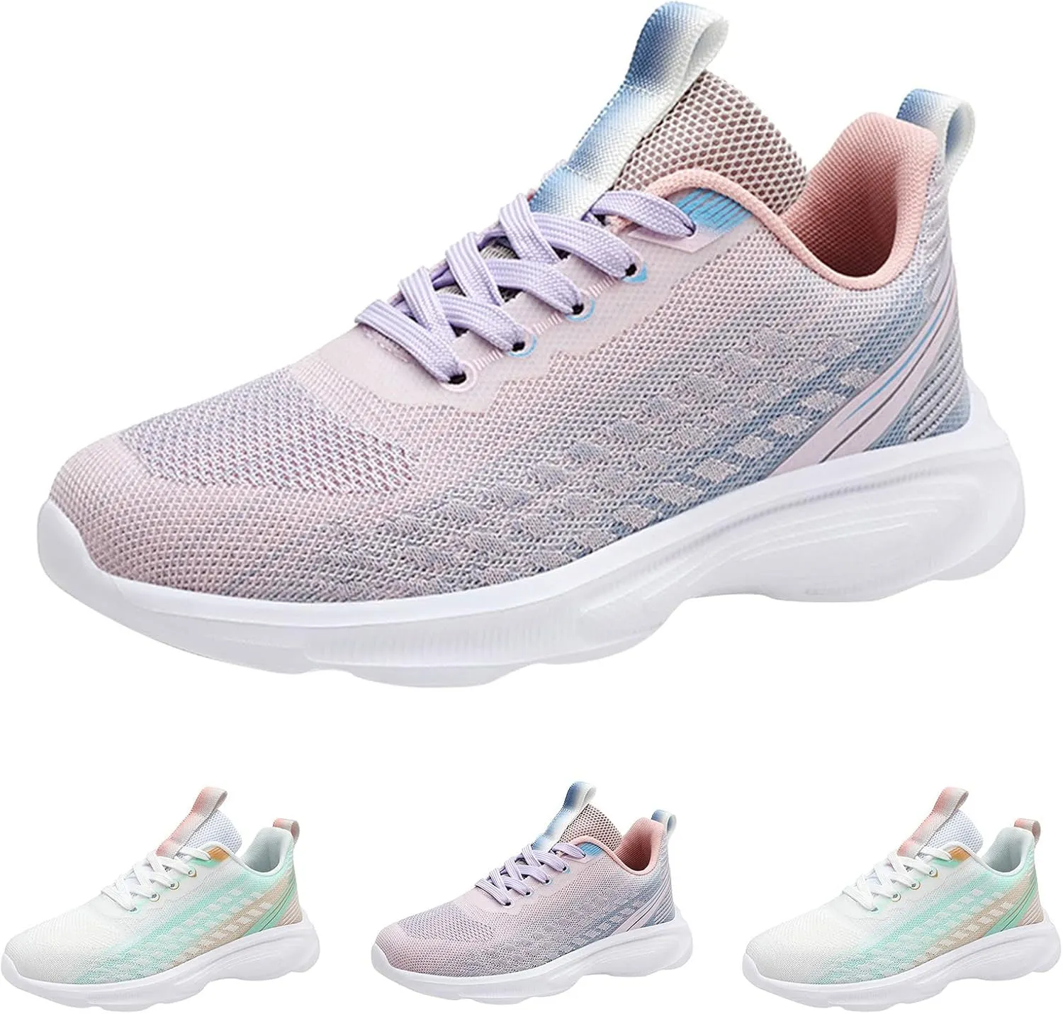 Women Slip On Walking Sneakers Casual Comfortable Shoes Lightweight Canvas Flats Non Slip Breathable Loafers