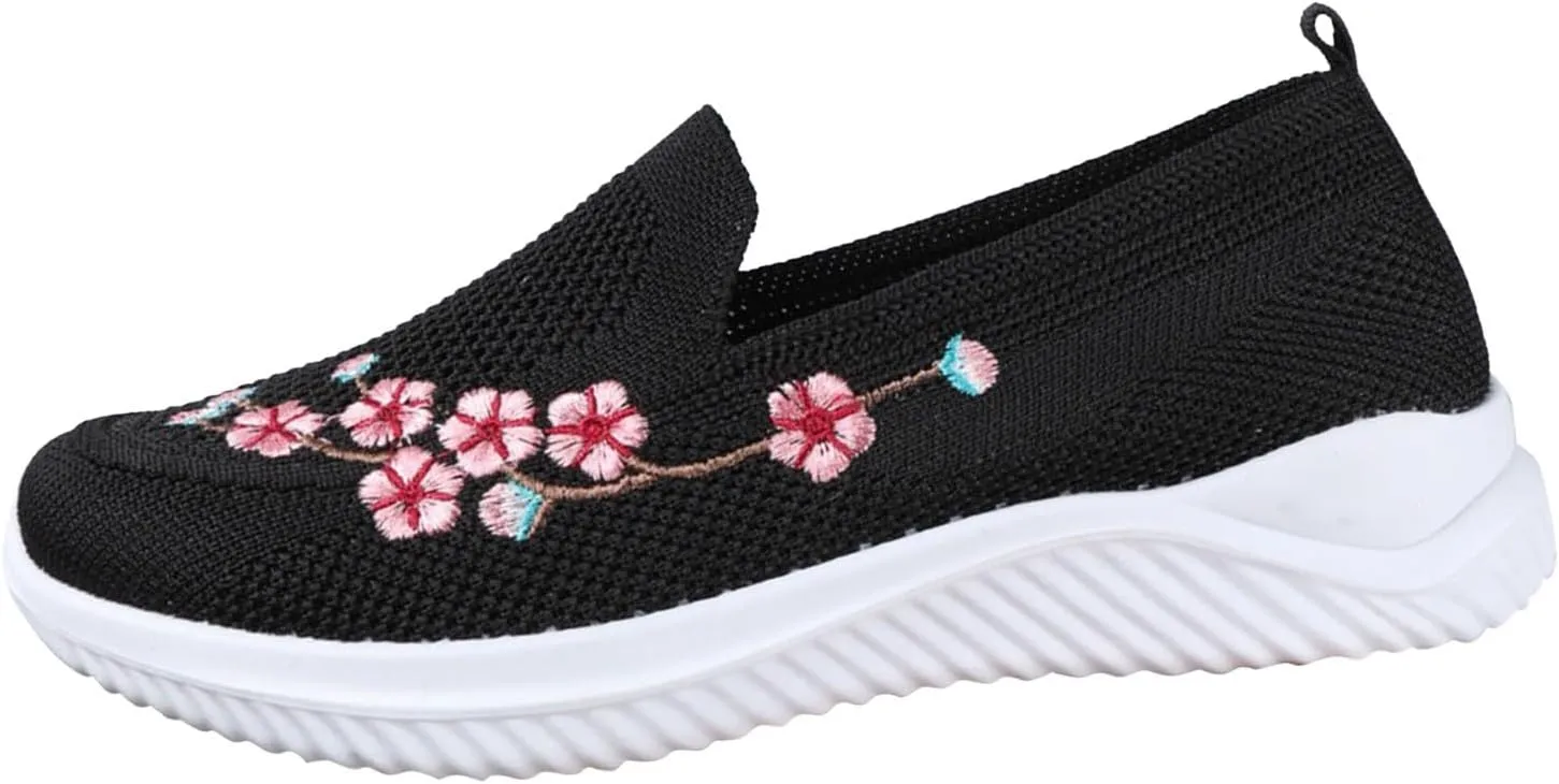 Women Walking Sneakers Lightweight Breathable Running Shoes Non Slip Athletic Sneakers Workout Casual Sports Shoes
