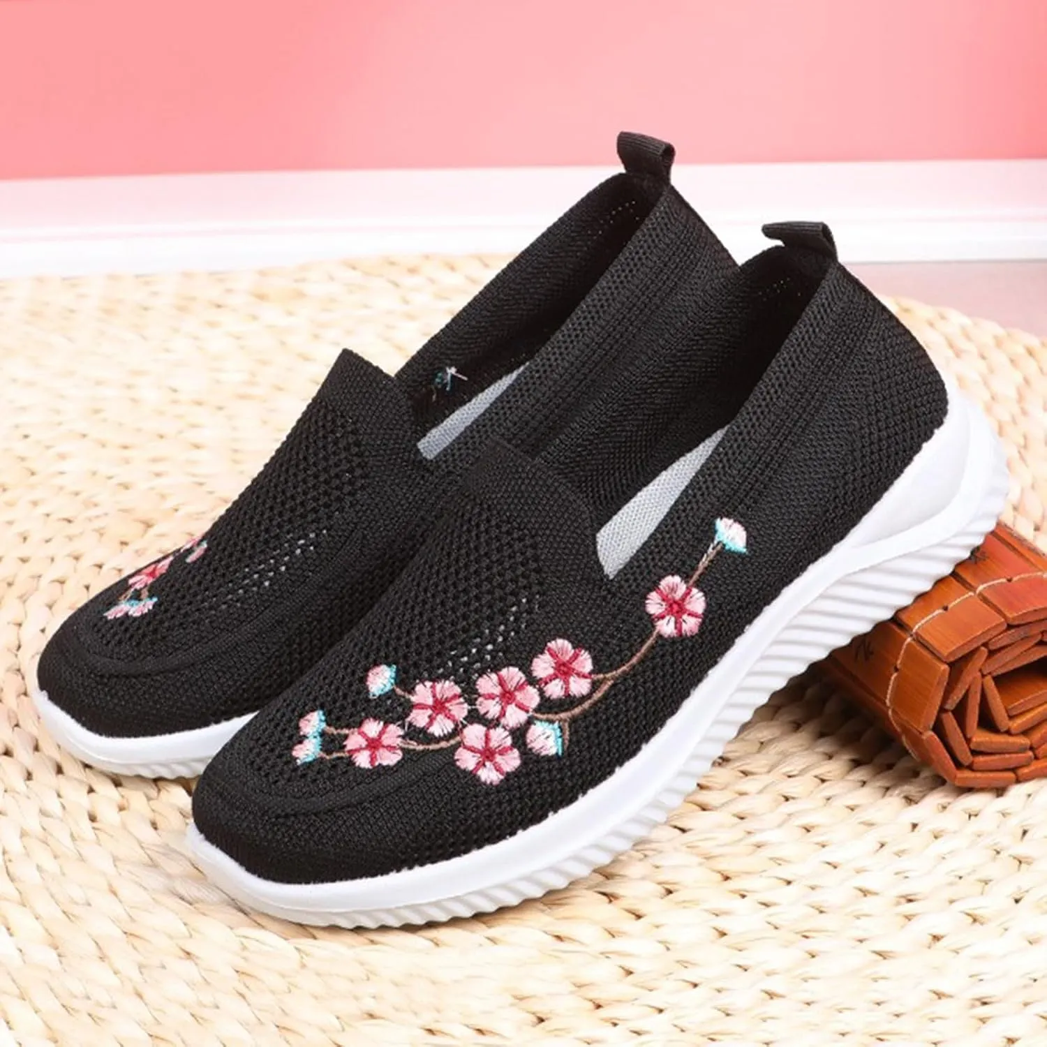 Women Walking Sneakers Lightweight Breathable Running Shoes Non Slip Athletic Sneakers Workout Casual Sports Shoes