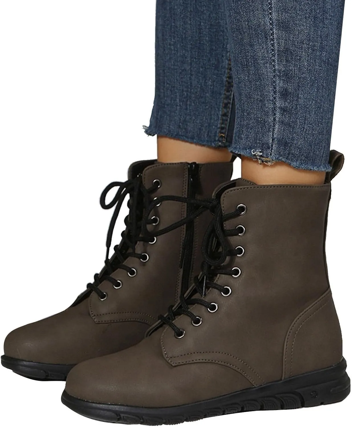 Women's Ankle Boots & Booties Low Heel Booties Short Boots for Women Hiking Boot Laces Men Comfy Casual Closed Back Chunky Low Heel Classic Pointed Toe