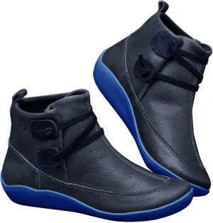 Women's Boots Ankle Womens Black Booties Low Heel Women's Casual Boots Hiking Boot Laces Men Closed Toe Indoor and Outdoor Lace-up Round Toe Comfortable Low Heel