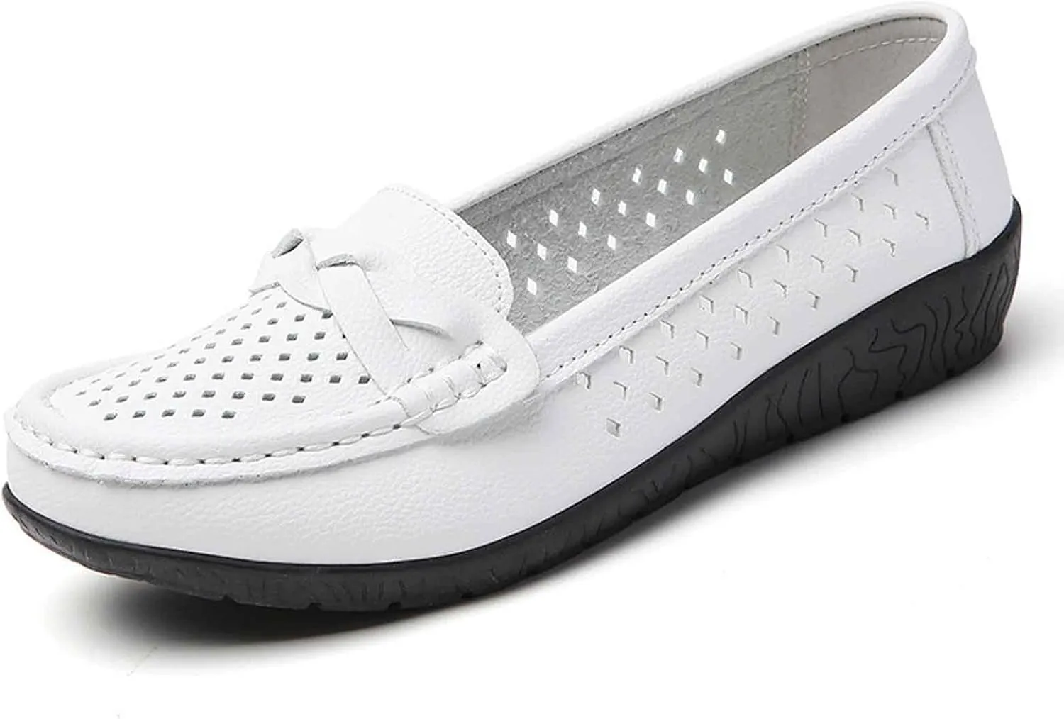 Women's Casual Slip On Loafers Comfortable Flat Shoes Breathable Soft Sole Everyday Walking Shoes for Women Fashion Versatile Wear