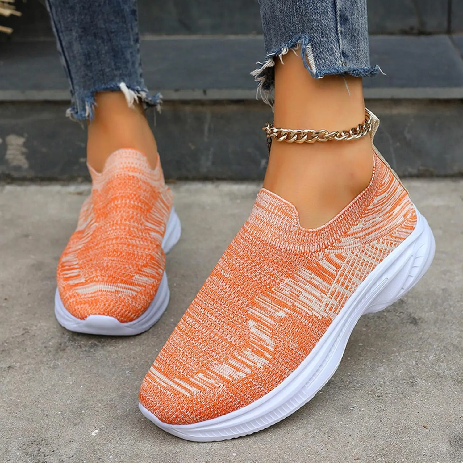 Womens Casual Sneakers Women's Non Slip Work Shoes Lightweight Gym Workout Shoes Running Shoes for Women