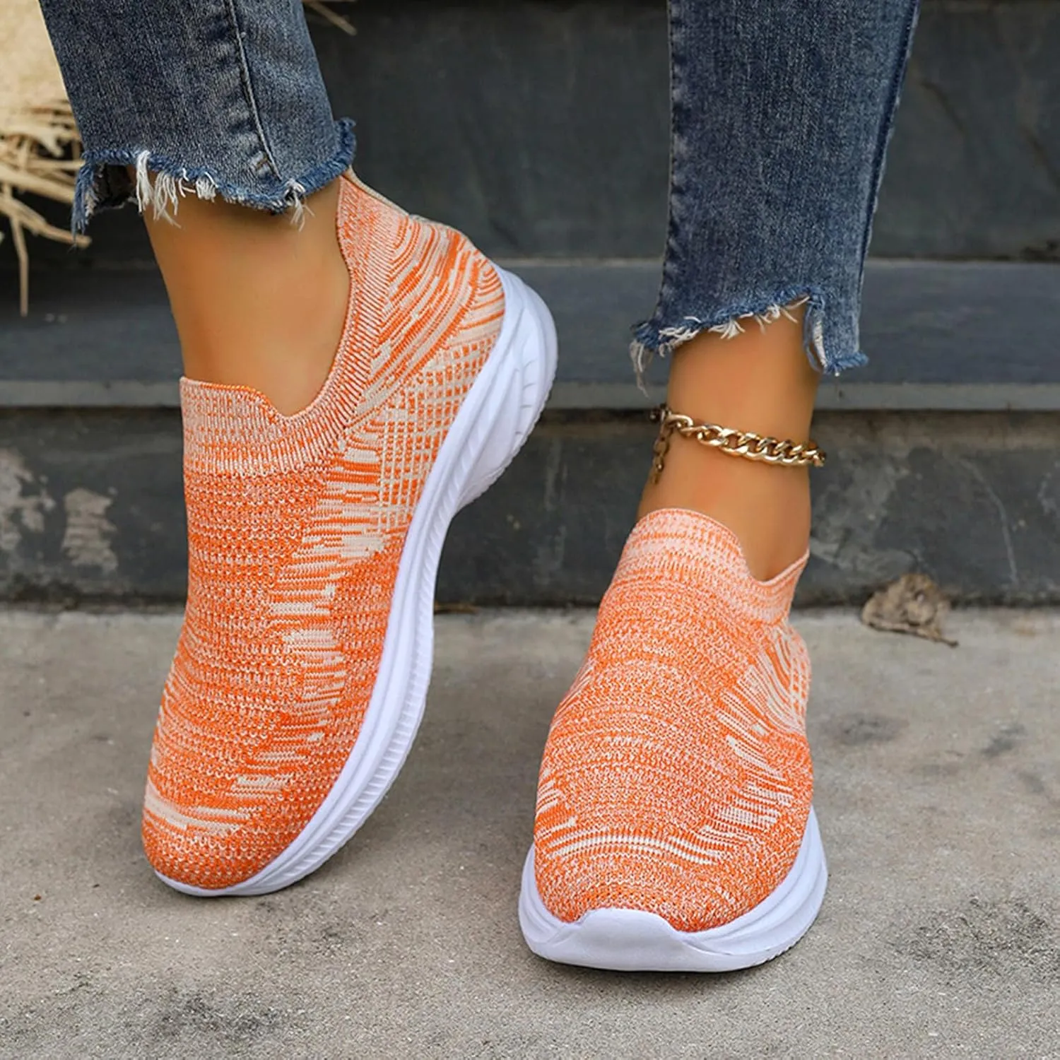 Womens Casual Sneakers Women's Non Slip Work Shoes Lightweight Gym Workout Shoes Running Shoes for Women