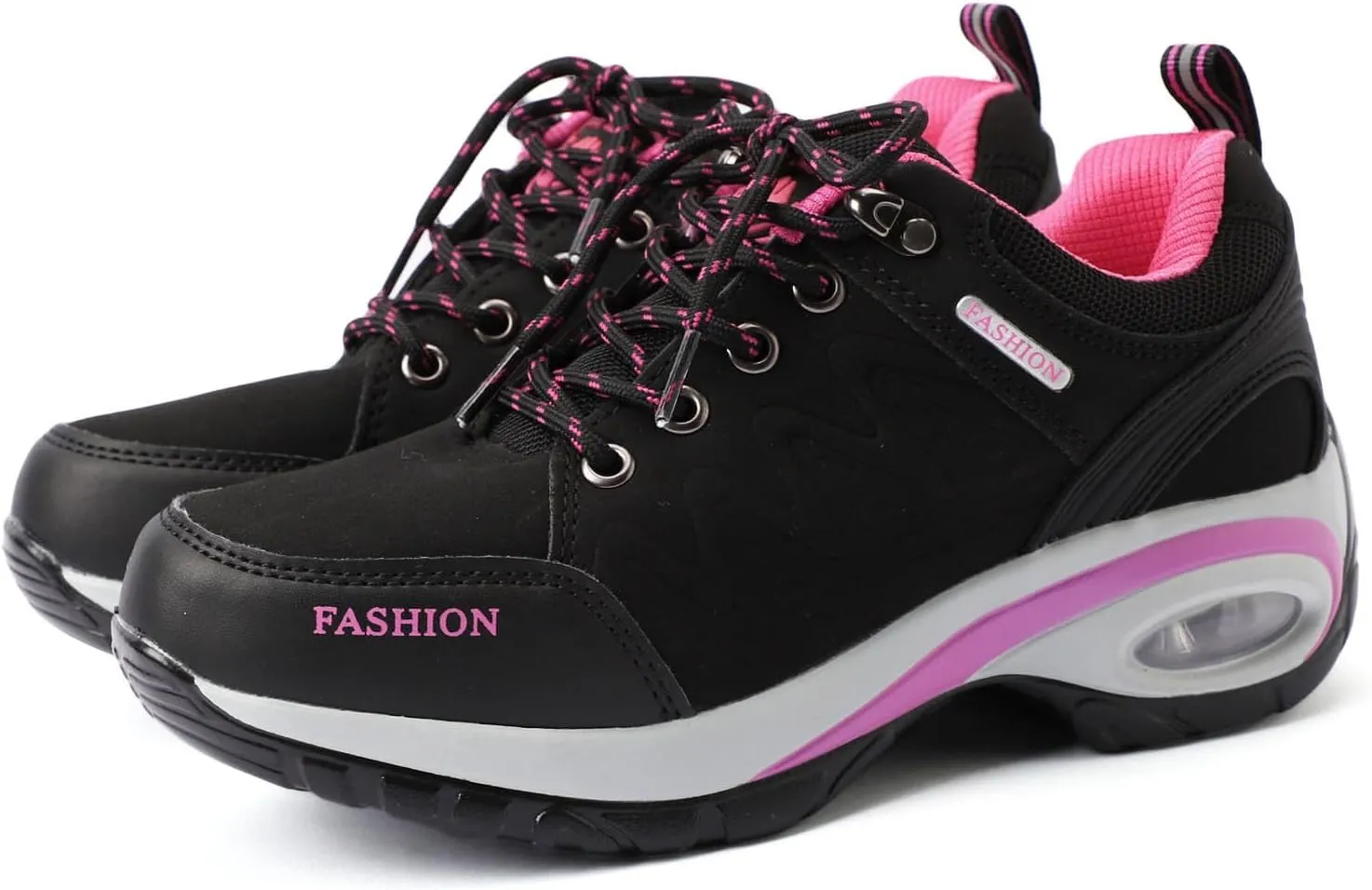 Women's Fashion Sneakers Lace-Up Walking Shoes Comfortable Casual Athletic Non-Slip Running Fashion Sneakers