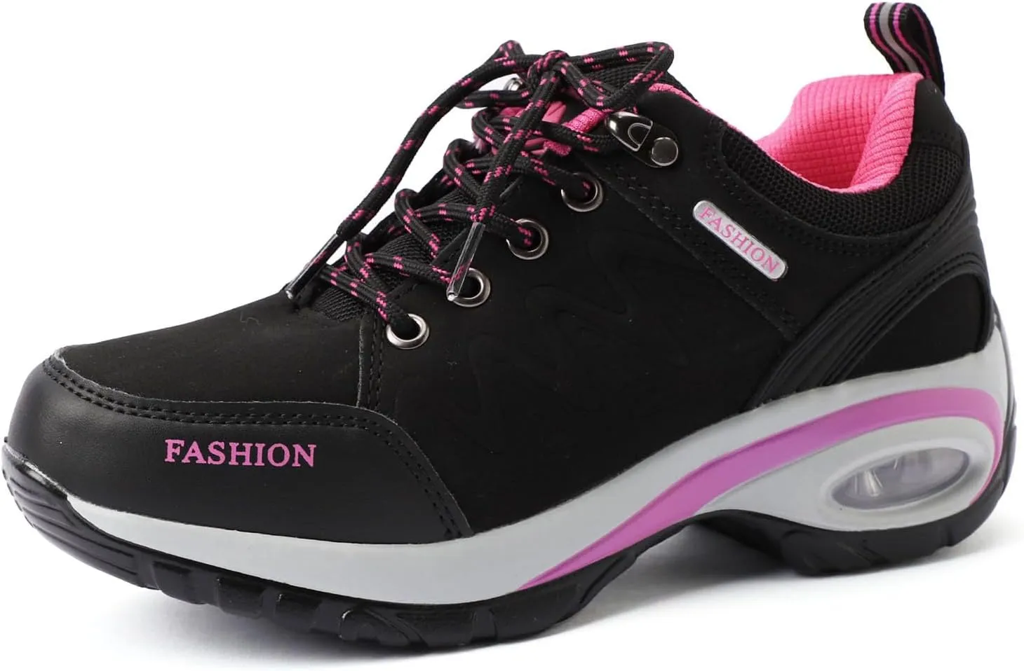 Women's Fashion Sneakers Lace-Up Walking Shoes Comfortable Casual Athletic Non-Slip Running Fashion Sneakers