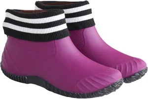 Womens Rain Boots Ankle Knit Lined Mens Grounded Footwear Booties with Heel Non Slip Work Barefoot Shoes Mens Rain Boots Slip On Non-Slip Rubber Waterproof Men's Snow Boots