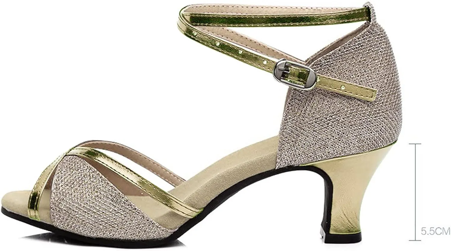 Womens Sandals Size 9 Dressy Women's Prom Dance Square Latin Ballroom Shoes Dance Shoes Women's Middle Cute Beach Wedges