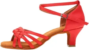Womens Sandals Size 9.5 Women's Prom Ballroom Latin Dance Shoes Square Dance Shoes Wedge Heels Teen Girls