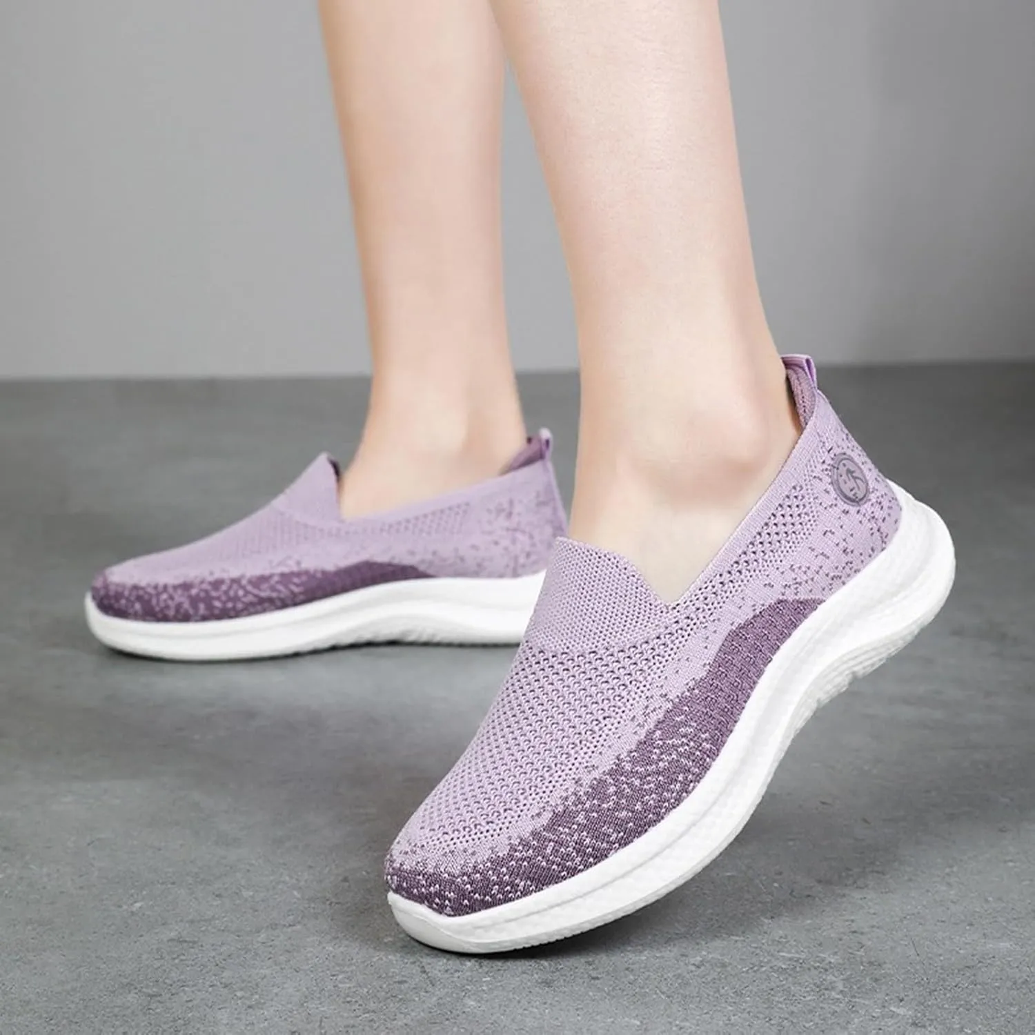 Women's Slip On Mesh Casual Walking Sneakers Comfortable Breathable Soft Sole Non-Slip Running Jogging Shoes