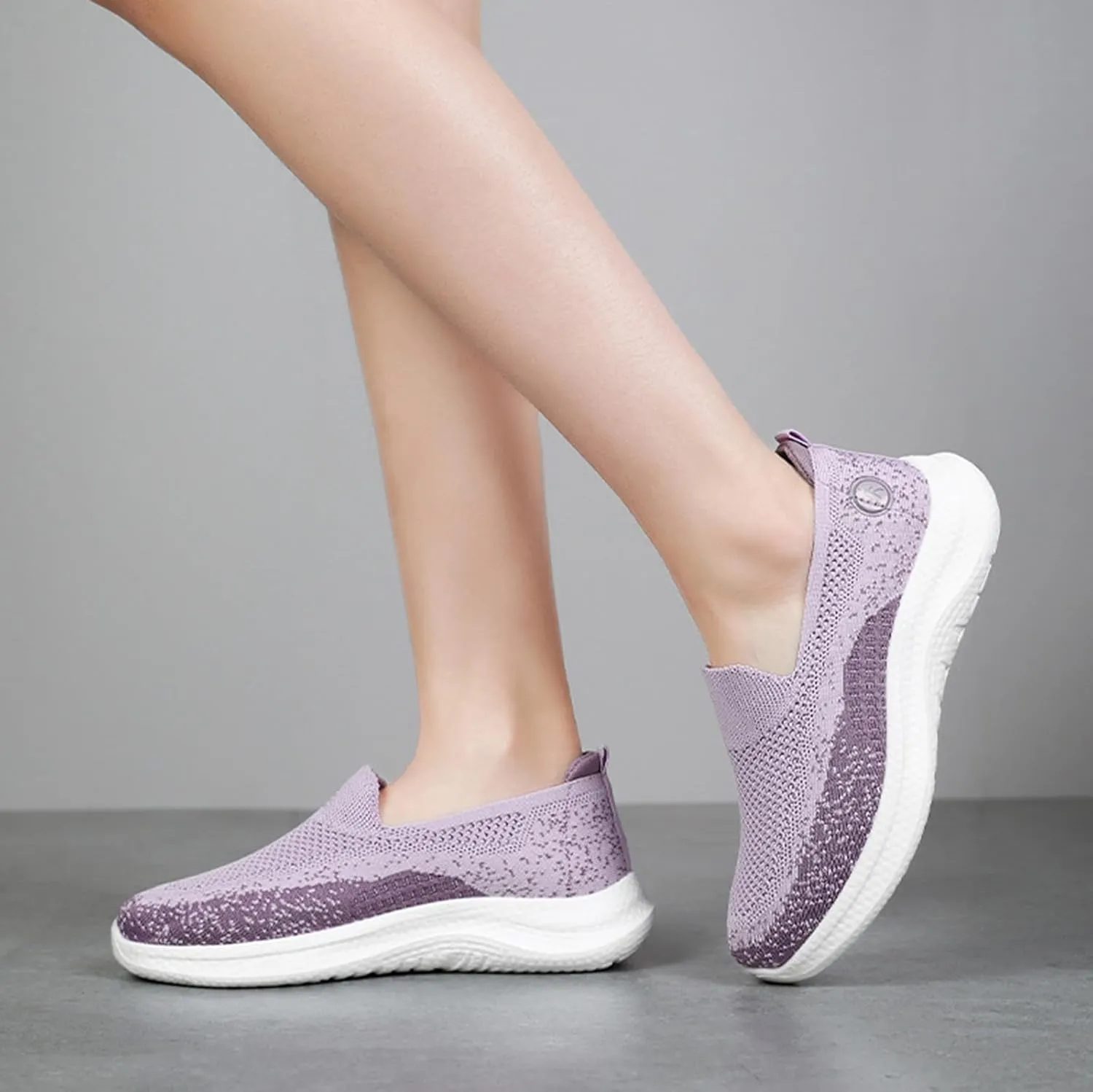 Women's Slip On Mesh Casual Walking Sneakers Comfortable Breathable Soft Sole Non-Slip Running Jogging Shoes