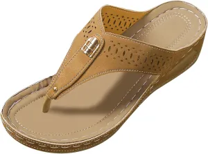 Women's Summer Casual Fashion Platform Wedge Orthopedic Sandals 2025 Hollow Out Design Stylish Open Toe Comfortable Platform Sandals Wide Width Walking Dress Shoes for Party Casual Beach Vacation