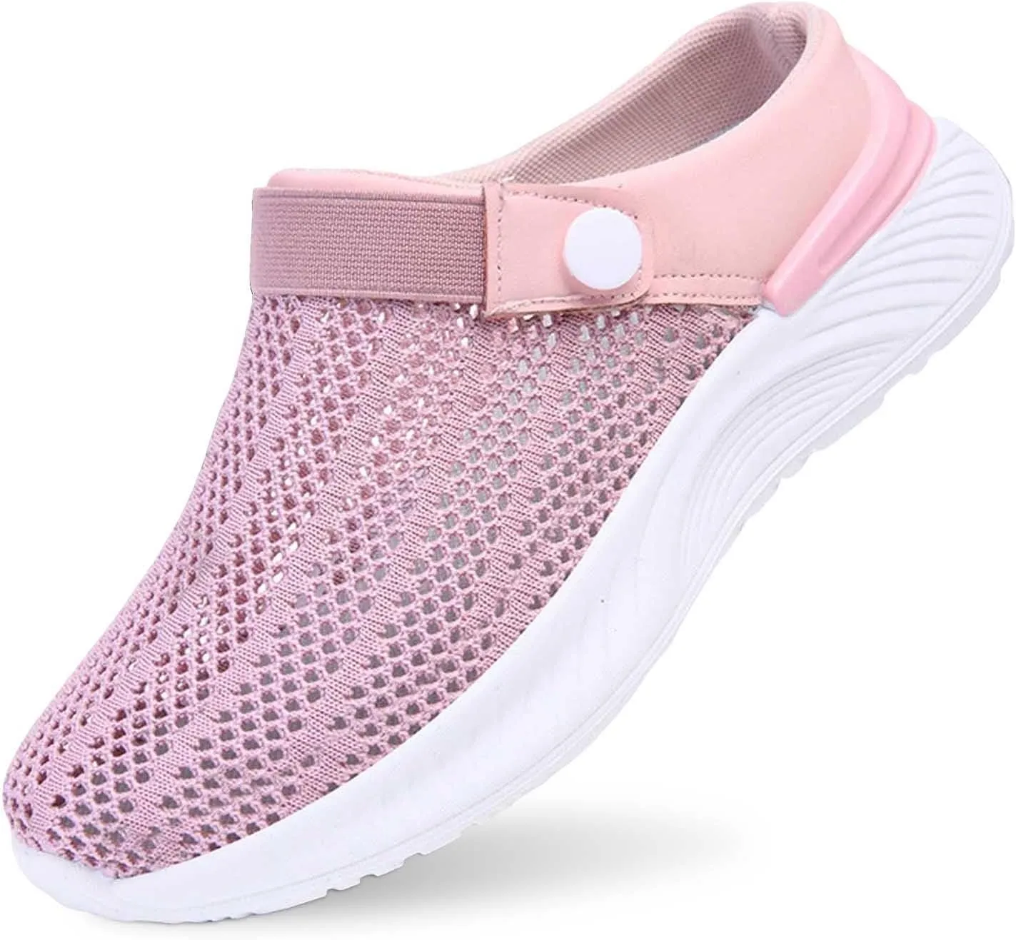 Women's Summer Fashion Solid Color Mesh Breathable Slippers Comfortable Non Slip Bag Toe Sketches Slides for Women