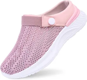 Women's Summer Fashion Solid Color Mesh Breathable Slippers Comfortable Non Slip Bag Toe Sketches Slides for Women
