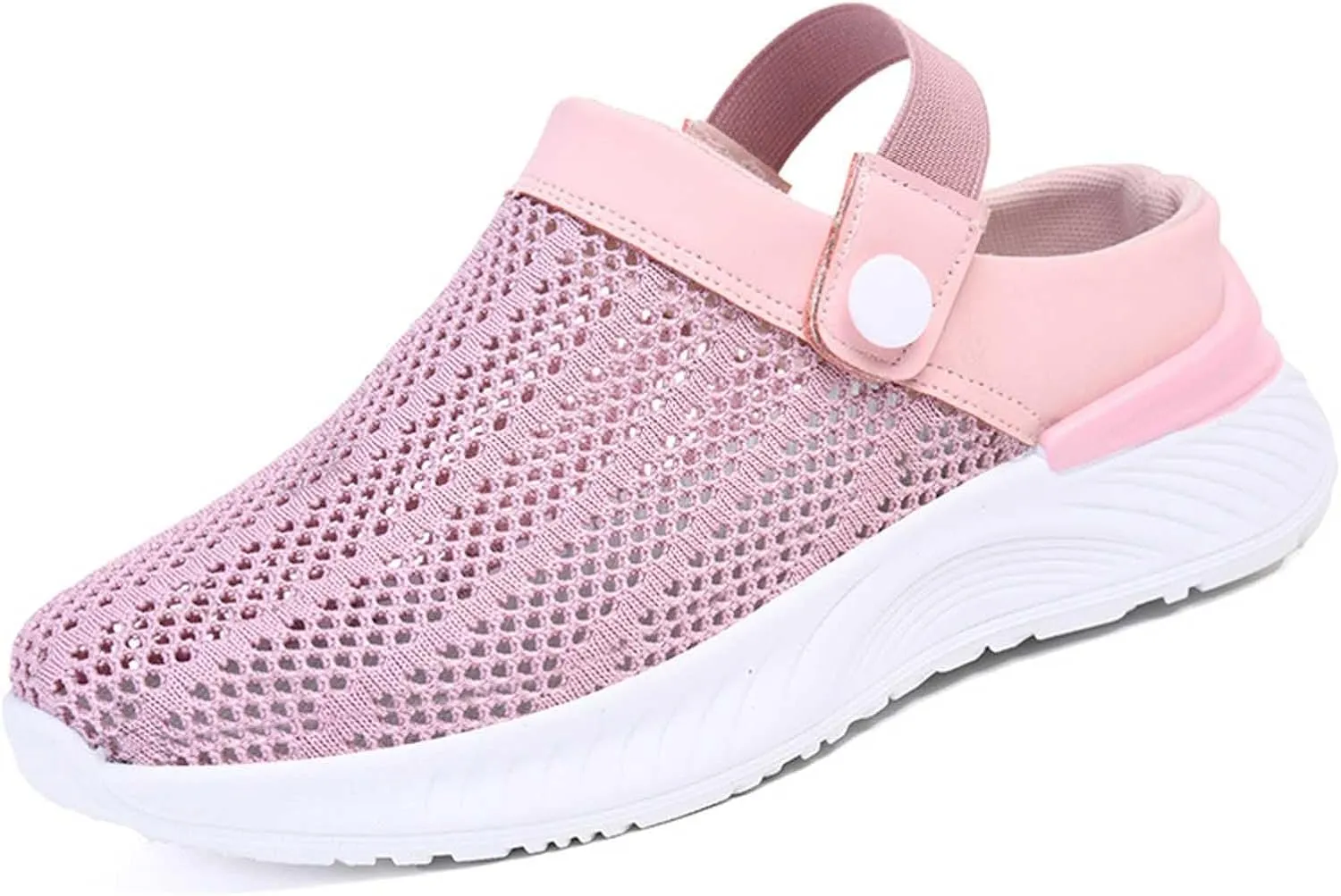 Women's Summer Fashion Solid Color Mesh Breathable Slippers Comfortable Non Slip Bag Toe Sketches Slides for Women