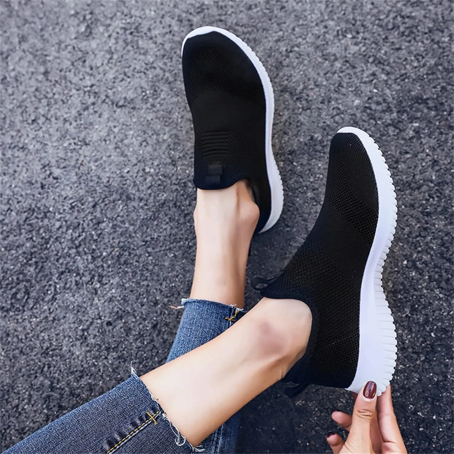 Womens Tennis Shoes Womens Sneakers Walking Shoes Breathable Running Shoes Lightweight Shoes Non Slip Workout Shoes