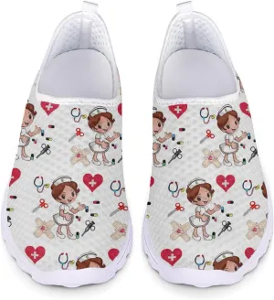 Womens Walking Shoes Casual Workout Running Sneakers Tennis Mesh Loafers